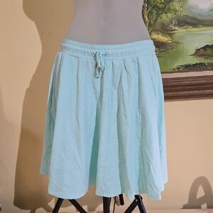 Lacoste Mint Green Skater Skirt Knee-Length Pleated K26